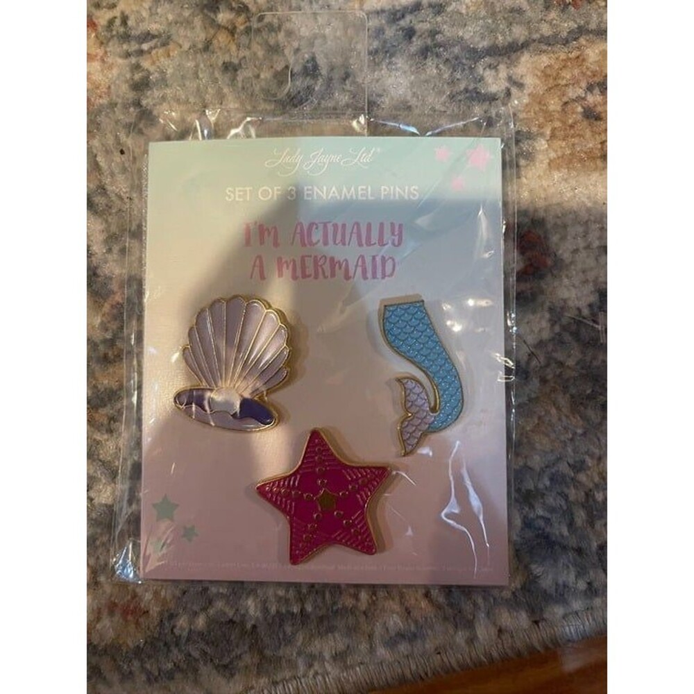 Lady Jayne ltd. set of 3 mermaid enamel pins 🧜🏻‍♀️